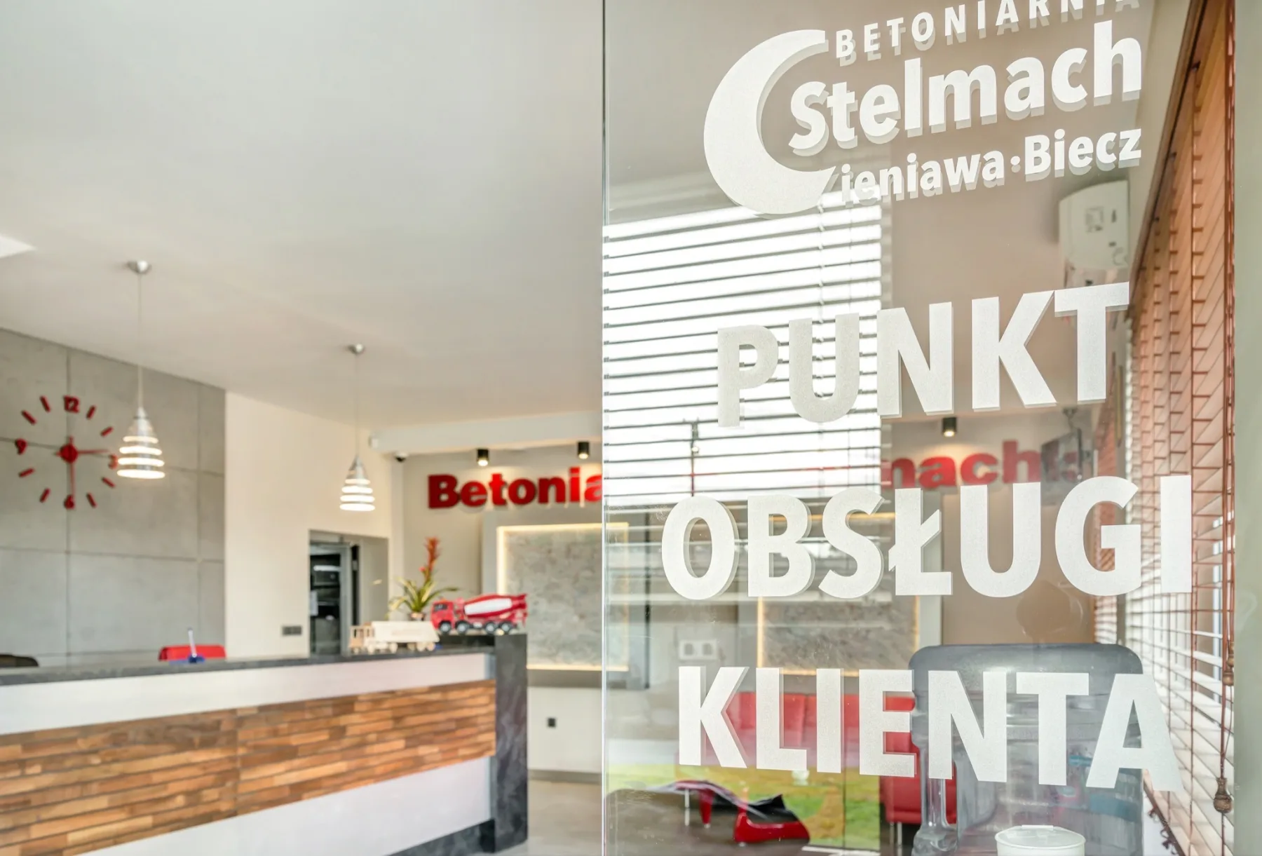Punkt Obsługi Klienta Betoniarni STELMACH w Cieniawie